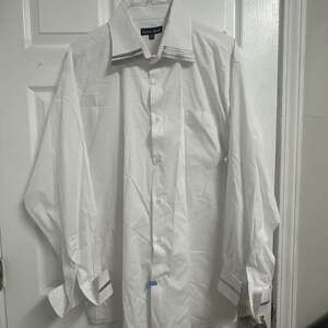 FORTINO LANDI White Button- Up Dress Shirt Sz 20-20 1/2 36/37 Men’s Shirt